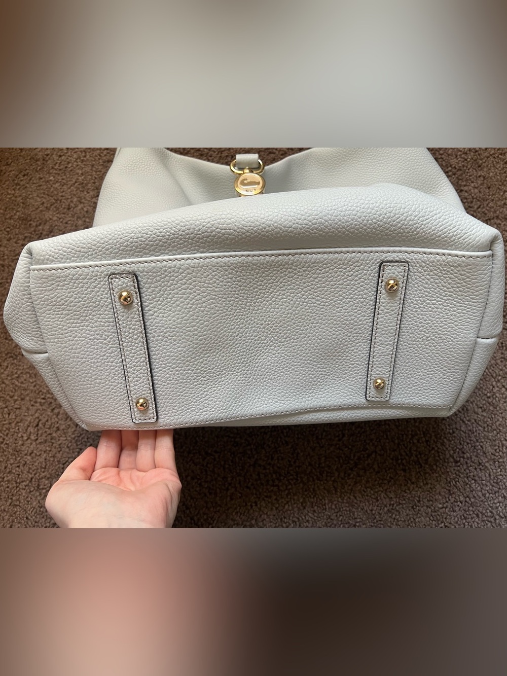 Dooney & Bourke Belvedere Logo Lock Shoulder Bag - Picture 3 of 4